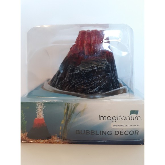 Aquarium Decorations, Air Stone Bubbler Volcano Shape Ornament Kit Set - Picture 6 of 15